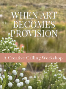 The cover page for a free workshop that Martie Erasmus offers to encourage creatives to explore the different opportunities to ern income from their artowrk through avenues like licensing, communities and teaching.